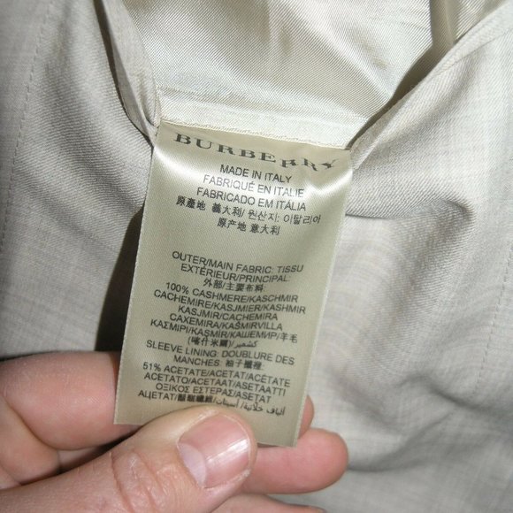 Burberry London Two Button Cashmere Blazer 46R NEW